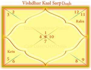 Chart of Vishdhar Kaal Sarp Dosh